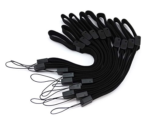 yueton 10pcs Universal Replacement Black Hand Wrist Strap Wristlet Wristband with Lock for Wii Remote Controller, Mobile Phone, MP3, Digital Camera - Thumbnail 2