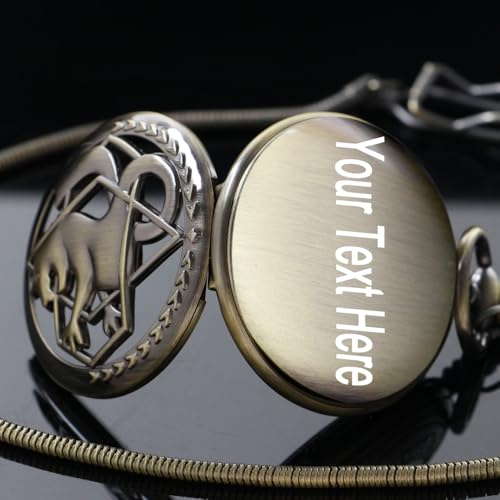 Image of Personalization Pocket Watch Men's Fullmetal Alchemist Hand Wind Mechanical Roman Numerals Customized Pocket Watches Men Steampunk with Chain Box