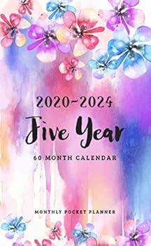 Paperback 2020-2024 Monthly Pocket Planner: 5 Year Appointment Calendar | 60 Months Planner | Agenda Schedule | Organizer Notebook |Daily Planner Time Management (Personalized Pocket Planner) Book