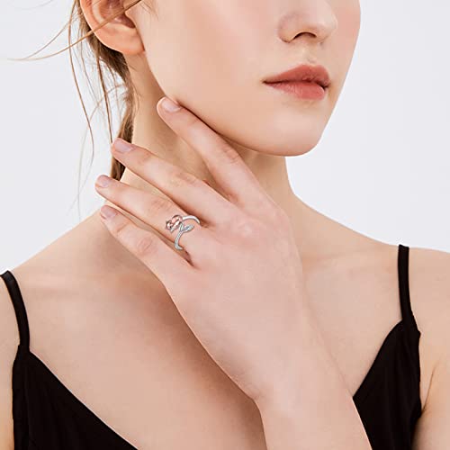 Animal Rings 925 Sterling Silver Adjustable Cute Animal Ring Jewelry Anniversary Promise Romantic Gifts for Her Teen Girl2