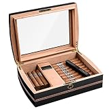 Humidors humidificateur d'humidité à cigares Portable Moelleux de Stockage de Format différent