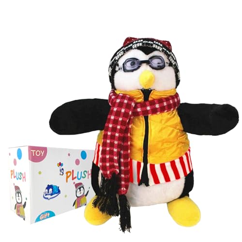 Image of YCZTXSJT Penguin Plush, 15" Black Cute Soft Penguin Doll, for Kids Girls Boys Birthday Gift