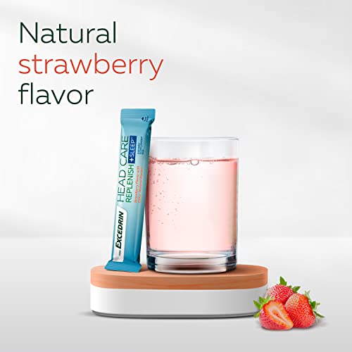 Head Care Replenish Plus Sleep From Excedrin With Electrolytes, L-Theanine, Ginger And Melatonin, Dietary Supplement For Head Health Support - 24 Packets #TOP3