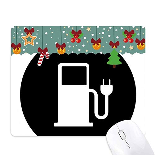 Alfombrilla de goma con diseño navideño de coche eléctrico: el regalo ideal de oficina