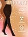 DancMolly Opaque Fleece Lined Tights for Women, Ultra Warm Winter Thermal Control Top Pantyhose High Waist