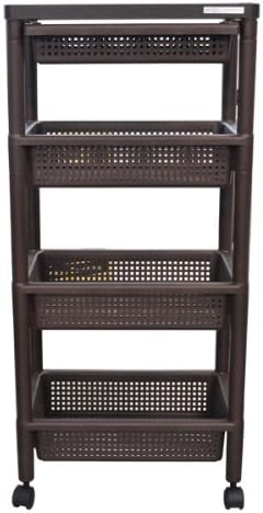 Wood Table Wagon WTW-4HS with Drawer Basket BR