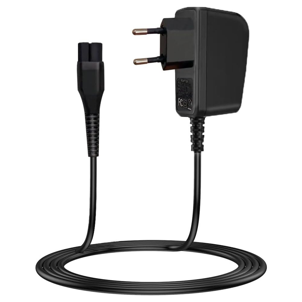 Anakel Home Caricabatterie per rasoio elettrico Philips OneBlade, modelli HQ HS HC RQ AT PT MG BT BG | 15 V, 5,4 W, 350 mAh, colore: nero