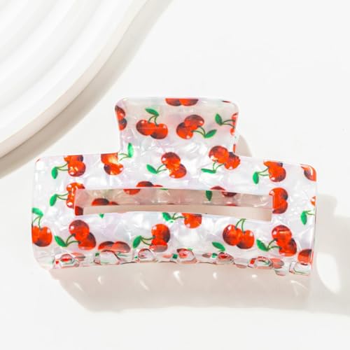 Pinza para cabello grande diseño frutas verano miniatura 2