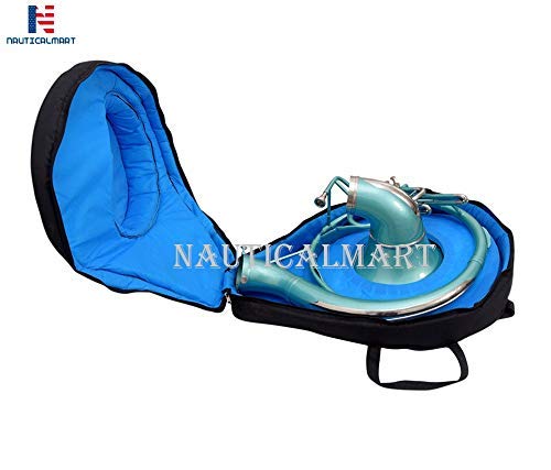 Sousaphone Brass Bb Big Bell Tubas 25" With Free Hard Case + Mouthpiece Musical Instrument Gift #TOP6