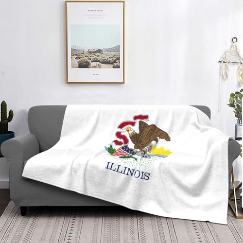 Couverture de lit EdWal en microfibre premium et design Illinois durable