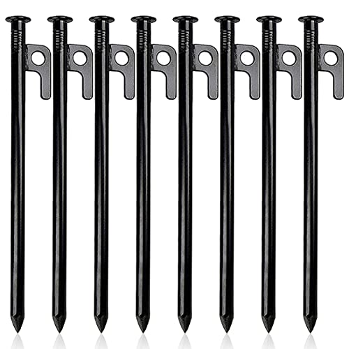 Relaxdays Set Da 25 Picchetti Per Tende, Corda 15 M , Pioli In Plastica - Foto 5