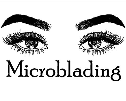 Big Eyes Eyelashes Makeup Home Decor Wall Stickers Microblading Beauty Salon Wall Decals Mural Lc721 (Black) #TOP24