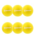 Get Out! 6” Inch Foam Dodgeballs 6-Pack Set in Yellow – Soft, Lightweight, Latex-Free Sponge Playground Dodgeball Balls