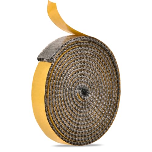 ALI2 Joint Insert Cheminée,3mm x 1.5cm x 2m,Joint de Cheminée Autocollant,Joint d'Étanchéité Cheminée,Joint de Porte de Cheminée Pour Porte de Four,Poêle à Bois,Tuyau de Poêle