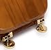 Croydex Antique Solid Pine Toilet Seat - Ergonomically Shaped for Comfort, Adjustable Hinges 110-200mm, Brass Fixings, All Fittings Included, 48x38x7cm, Easy to Install Wooden Toilet Seat