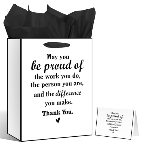 We Appreciate You Gift Bag with Tissue & Card