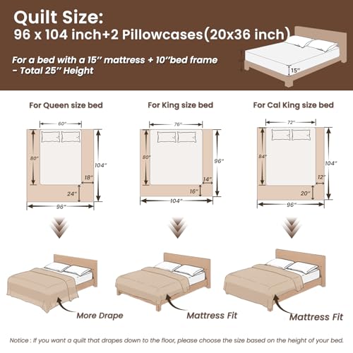 L'AGRATY Velvet Quilt King Size: 3-Piece Reversible Luxury Velvet Bedding Comforter Set - Lightweight Oversized Quilted Bedspread Coverlet with 2 Pillow Sham for All Season - Olive Green Quilt