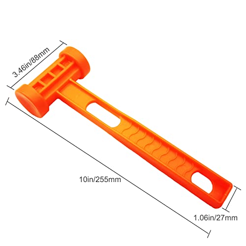 Jiumei Lightweight Plastic Camping Tent Stake Hammer With Remover Hole Multi-Functional Backpacking Tent Peg Mallet Stake Puller For Camping Canopy Tent Outdoor Camping Hiking Accessories #TOP3