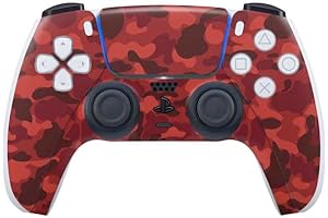 Skinit Decal: Red Street Camo PS5 Controller Skin