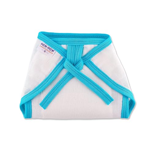 Image of pom-pom SWEET HEARTS Tie up Nappy For Babies, Reusable, Washable Soft Muslin Cotton Nappy /Langot for New Born Baby | Gentle on Baby Skin | Helps in Potty Training | 0-1 months | Pack of 12 | Combo