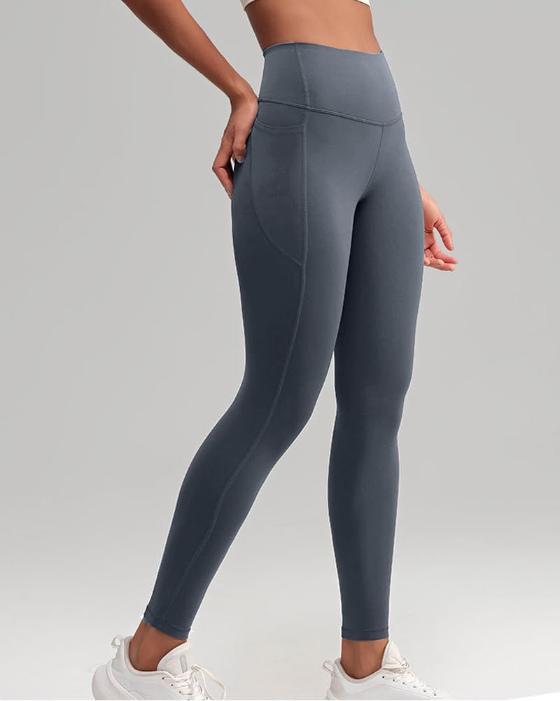 Yoga Pants with Pockets, High Waisted Tummy Control Leggings, Squat Proof & Breathable for Workout, Everyday Wear - Image 2
