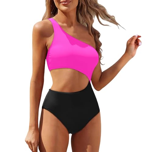 JokeLomple Trajes de Baño Una Pieza para Mujer Bañadores Brasileño Color Sólido Casual Tallas Grandes con Relleno Bañador Delgado Reductor Talla Grande Reductores Surf Beachwear