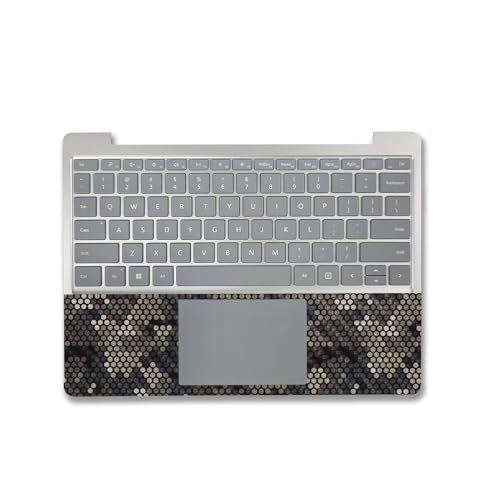 Image of MightySkins Carbon Fiber Skin Compatible with Microsoft Surface Laptop Go 3 (2023) Full Wrap Kit - Camo Dots | Protective, Durable Textured Carbon Fiber Finish | Made in The USA