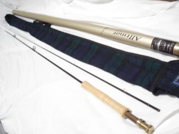 ◎良品 DAIWA Alltmor 907 カーボン フライロッド 9' #7Line 筒ケース