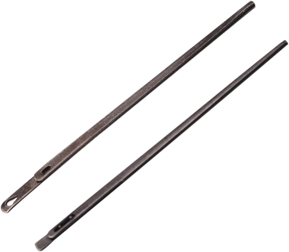 KONTONTY Leather Craft Needles Set 2pcs Multi-Function Stitching Needles for Leatherwork