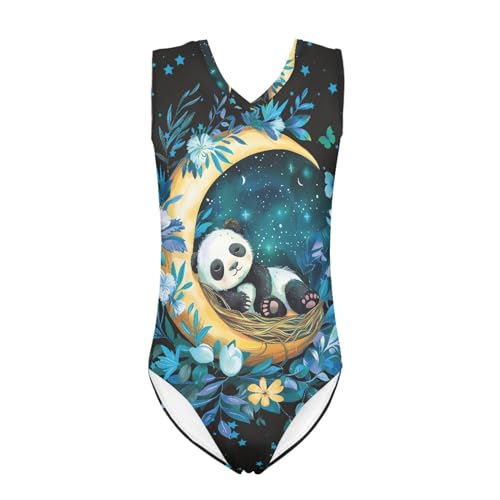 AFPANQZ Cute Panda Print Swimsuit for Toddler Girl 13-14t Swimwears Breathable Sleeveless Swimwear Bathing Suit Beach Bodysuit Summer Pull On Swimming Racing Pink Flowers