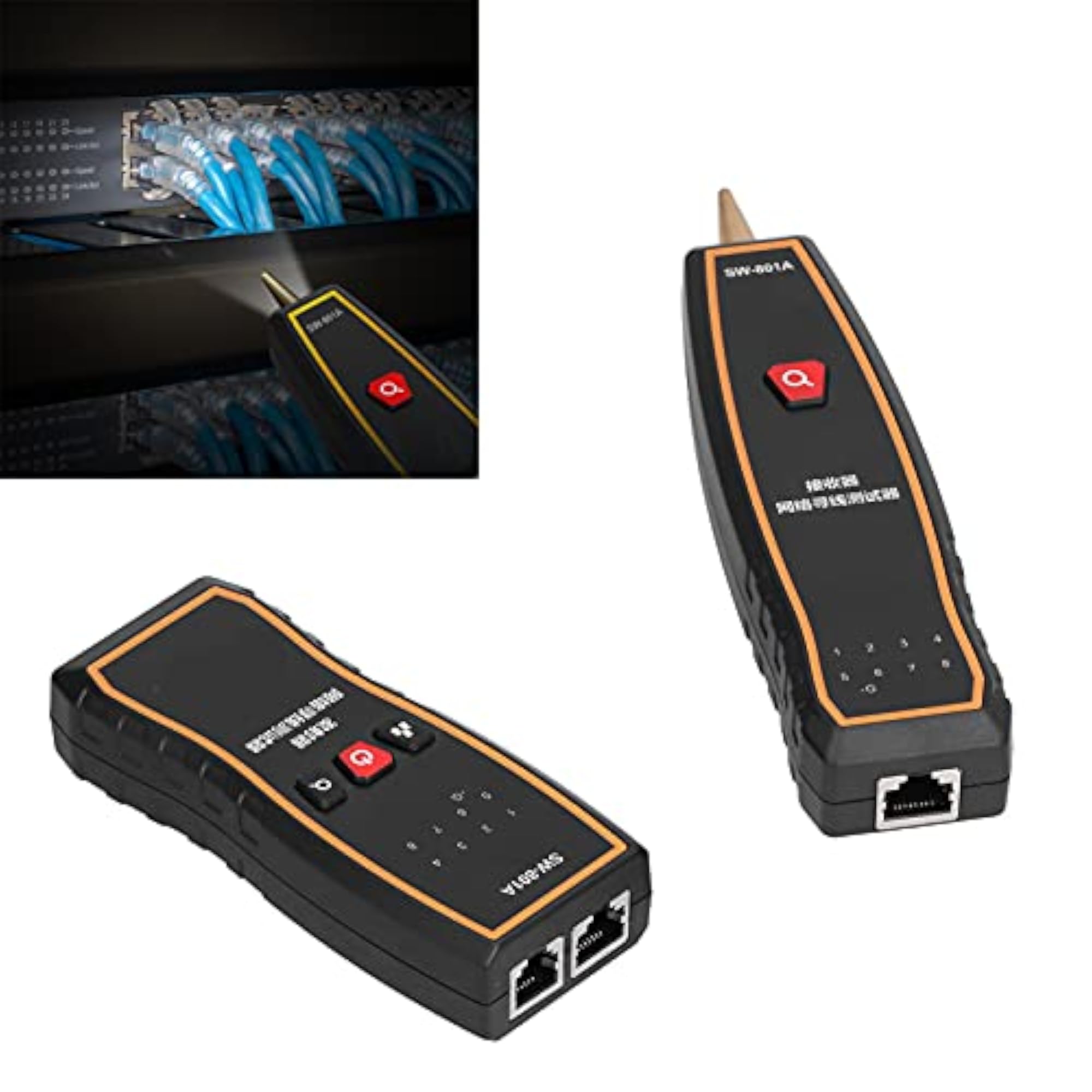 Safe Line Tester with Flashlight Function for Wiring Checks