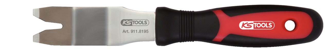 KS Tools 911.8195 230mm Panel Lever Hook Y-Form, Durchsichtig