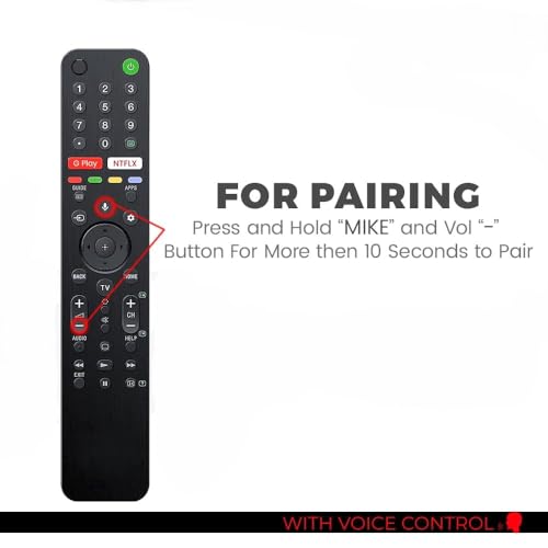 Image of KPDP Original Compatible with Sony TVRemote Original Bravia RMF-TX500p Model Remote Control Suitable Only P Series of Sony Television and Match Remote Exactly with Each Keys and Remote Model, Black
