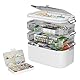 NiHome 4-Tier Medicine Box with Pill Organizer (Large)