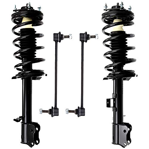 cciyu Complete Suspension Kit Fits 2001 2002 2003 2004 for Ford Escape Includes Front Strut Spring Assembly Stabilizer Bar Link Kit