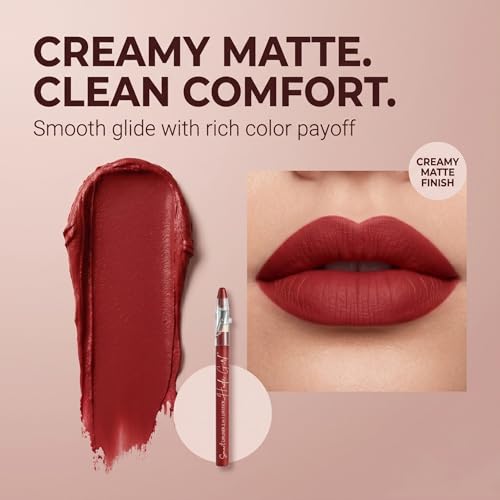 Image of Lip Liner Pencil Lipstick Combo Set, 2 In 1 Long Lasting Lipliner Pencil Waterproof Collection With Built In Sharpener, Red And Maroon Shade Mix, Pack Of 6