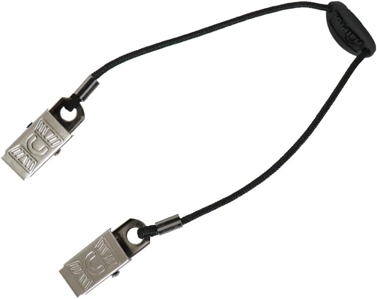 The Hat ProsLightweight Cap Catcher | Adjustable 10" Braided Nylon Hat Retention Cord w/Bulldog Clips & Rubber Bead, Durable, Travel-Friendly Design