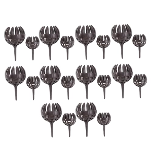 LOORGVEL 20 piezas Unidades Cajas de Fertilizante para Bonsáis Contenedores Plásticos para Jardinería Grande y Pequeño Accesorios para Suministros de Jardineros Fáciles de Usar y Duraderos