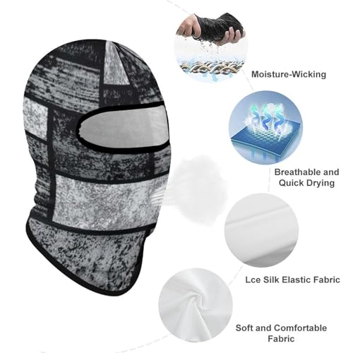 Balaclava para hombre máscara para esquí gris invierno máscara facial cubierta para ciclismo miniatura 3