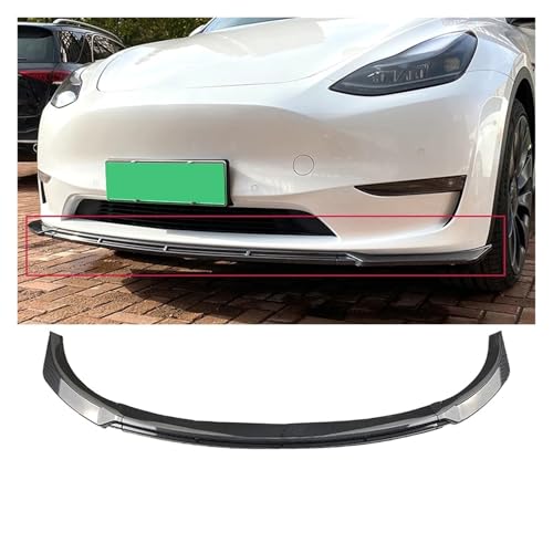 Lèvre avant Tesla Model Y protection pare-chocs ABS carbone