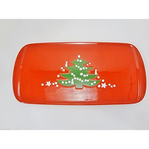 Waechtersbach Christmas Tree Rectangular Serving Pastry Plate Cover