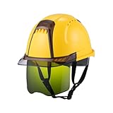 TOYO シールド付きヘルメット ヴェンティープラス スチロール入り うす黄/スモーク/グリーン (#3標準) No.391F-S-G