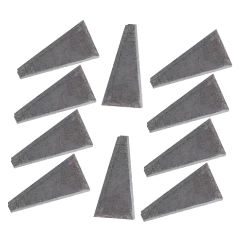 jojofuny 20pcs Garden Sharpening Tool Bushcraft Tools Triangle Wedge Hammer Ax Wedge Handle Reinforcement