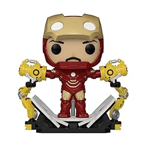 Pop! Iron Man 2: Iron Man MKIV with Gantry Glow-in-The-Dark Deluxe Vinyl Figure