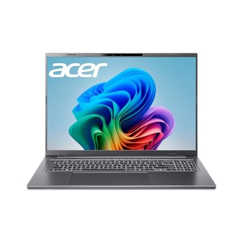 Acer Aspire 16 AI Copilot+ PC | 16" WUXGA 120Hz Touch Display | Intel Core Ultra 7 Processor 256V (Up to 47 NPU Tops) | Intel Arc 140V | 16GB LPDDR5X | 512GB PCIe Gen 4 SSD | Wi-Fi 7 | A16-52MT-79WA