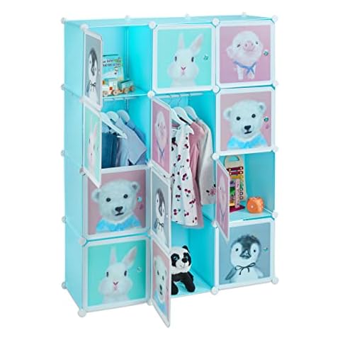 Relaxdays Steckregal Kinder, 8 Fächer Cover