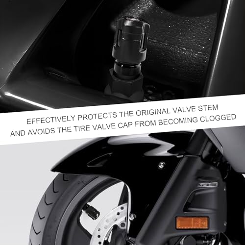 image for Yourkar 4 PCS Car Tire Valve Stem Caps, Unique Shape Aluminum Alloy Wh