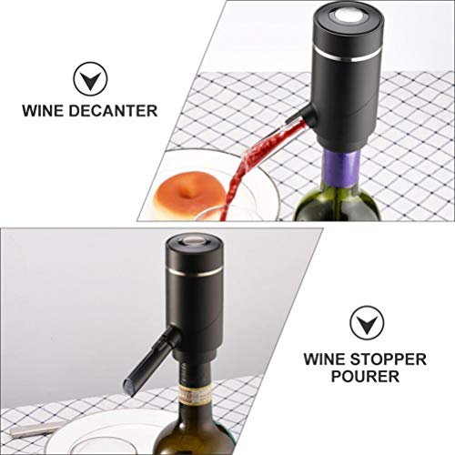 NICEXMAS Aerador Elétrico de Vinho Dispensador de Vinho Alimentado por Bateria Derramador Automático