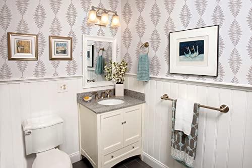 Guvana 17.3"X 394" Grey Wallpaper Vintage Peel And Stick Wallpaper Brown Leaf Pattern Contact Paper Self Adhesive Wallpaper Diy Removable Wallpaper Grasscloth Textured Wallpaper For Home Wall Decor #TOP4