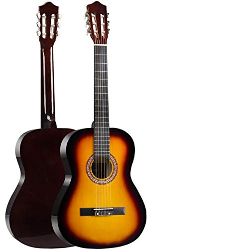 KEPOHK 38/39 pouces guitares classiques débutants, 6 cordes guitare classique en bois pratique spectacle guitare cadeau… - Les Beatles, Paul McCartney, John Lennon, RIngo Starr, George Harrison KEPOHK 38/39 pouces guitares classiques débutants, 6 cordes guitare classique en bois pratique spectacle guitare cadeau…